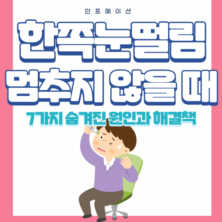 스트레스성 눈떨림