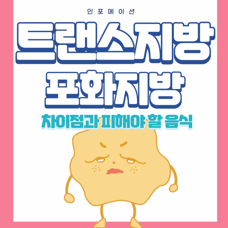 포화지방과 트랜스지방