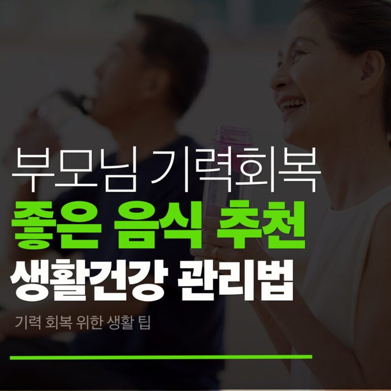 부모님기력회복에좋은음식
