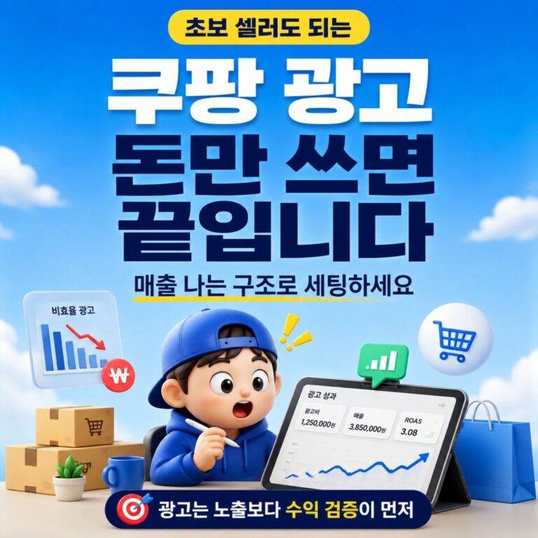 쿠팡 초보 셀러도 매출나는 광고 세팅 방법