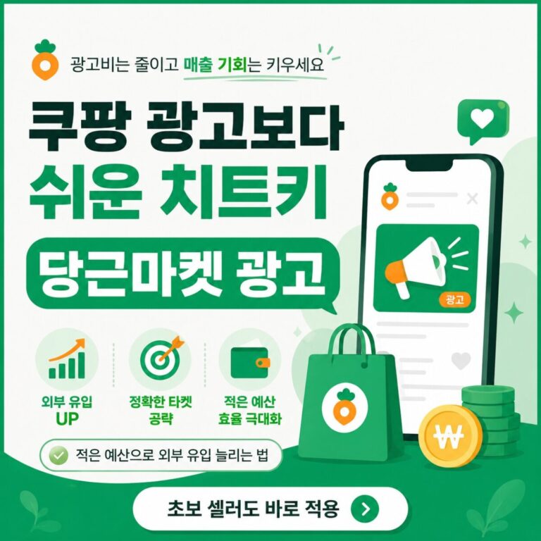 당근 광고로 쿠팡 매출 올리기 — 비즈프로필부터 검색광고 세팅까지 하루 5,000원으로 시작